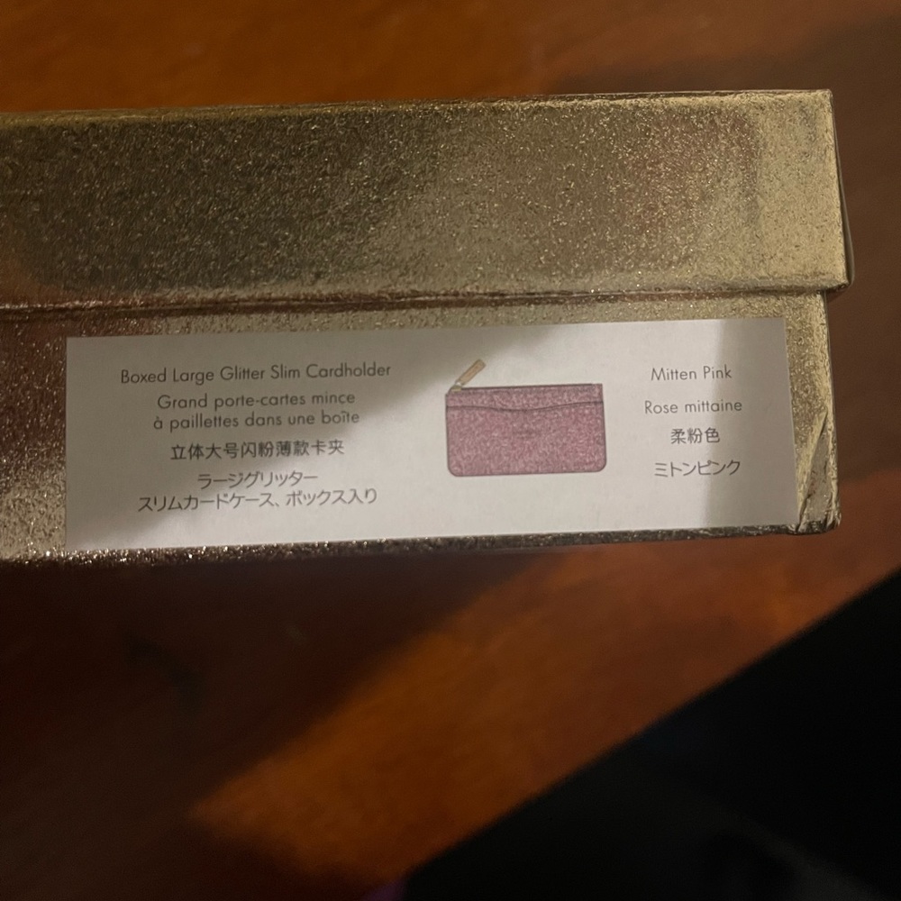 Kate Spade Pink Glitter Wristlet Wallet - Picture 3 of 7